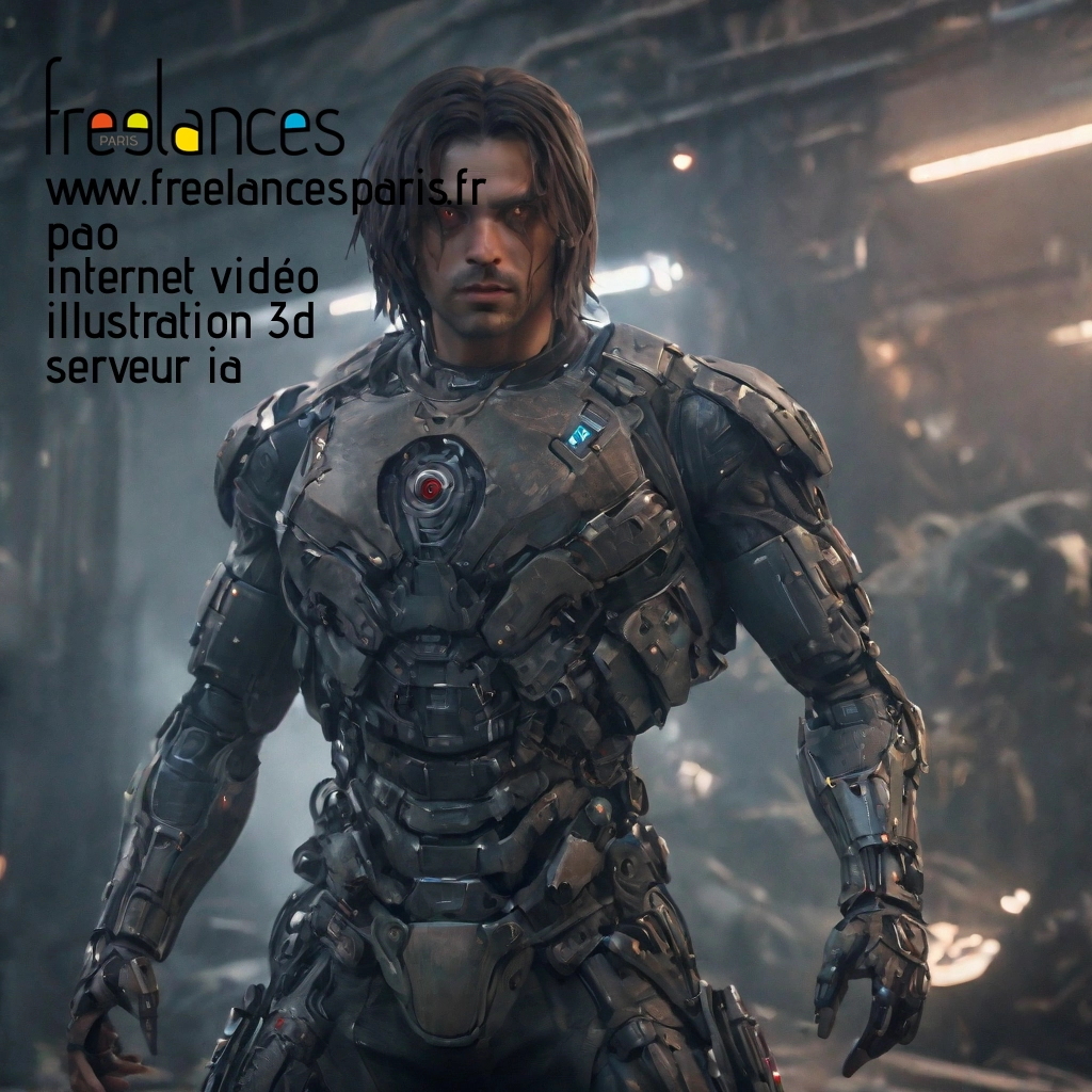 Pao mise en page internet vidéo illustration 3d serveur IA générative AI freelance paris studio de création magazines o0dymlh0